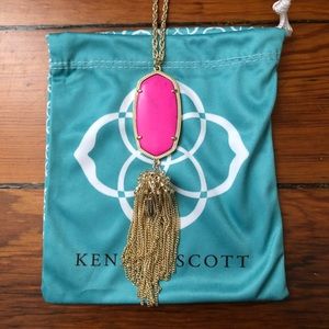 Kendra Scott Rayne Stone Tassel Pendant Necklace